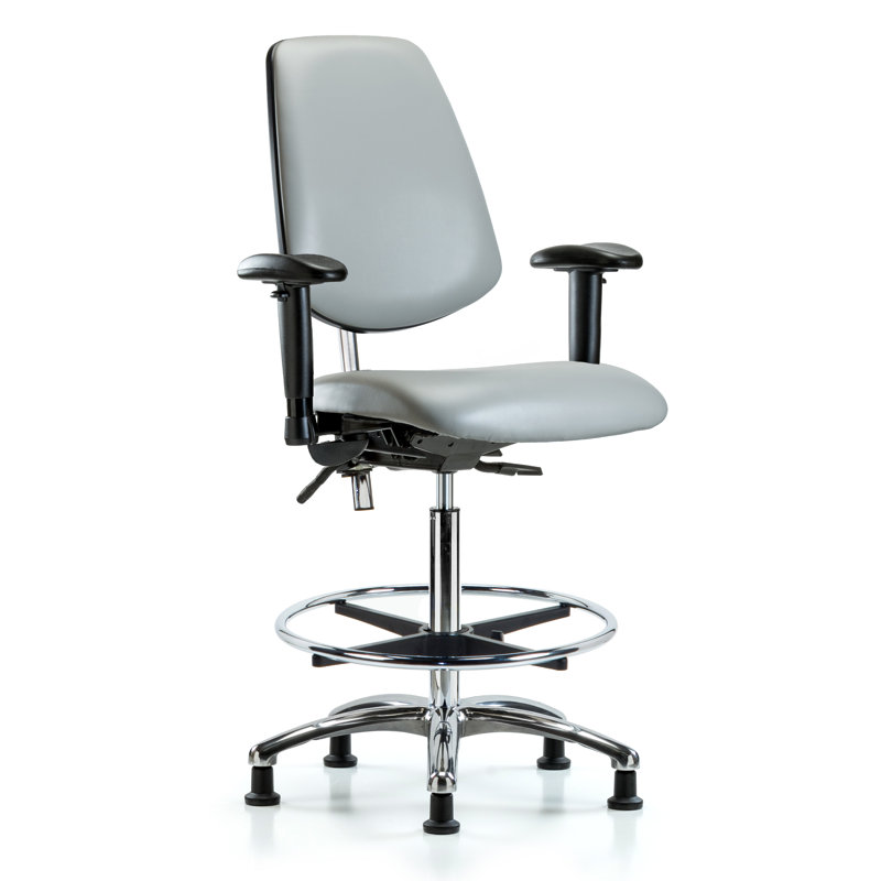 Chaise de dessinateur Makaila, Colombe, Patins, Non inclus