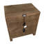 Rustic Modern Brown Nightstand With Charging Ports Bulit-In USB Sturdy Frame Drawers Bedroom Furniture 1Pc Bedside Cabinet