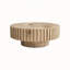 Table basse ronde moderne et minimaliste en acier inoxydable léger et luxueux, plateau en verre trempé noir pour espaces de vie élégants