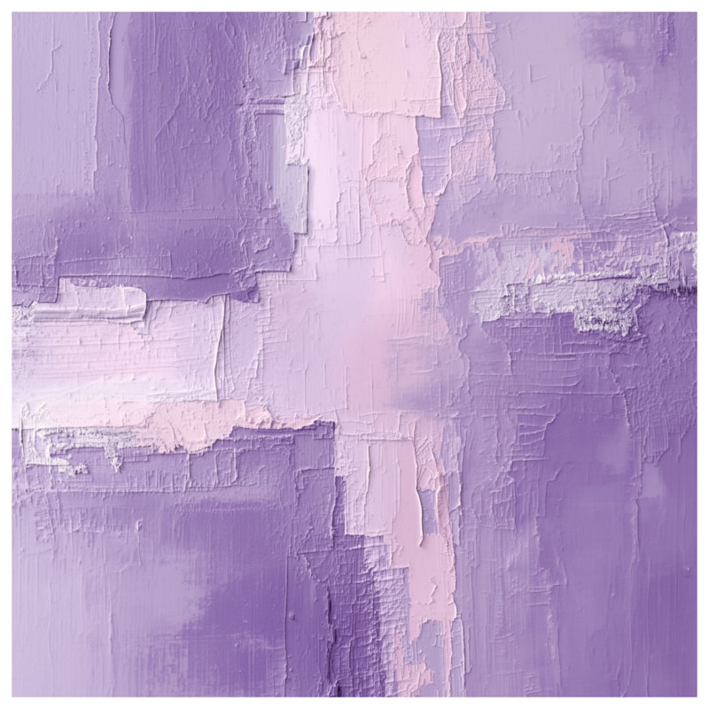 Édredon texturé mauve abstrait, Simple extra long