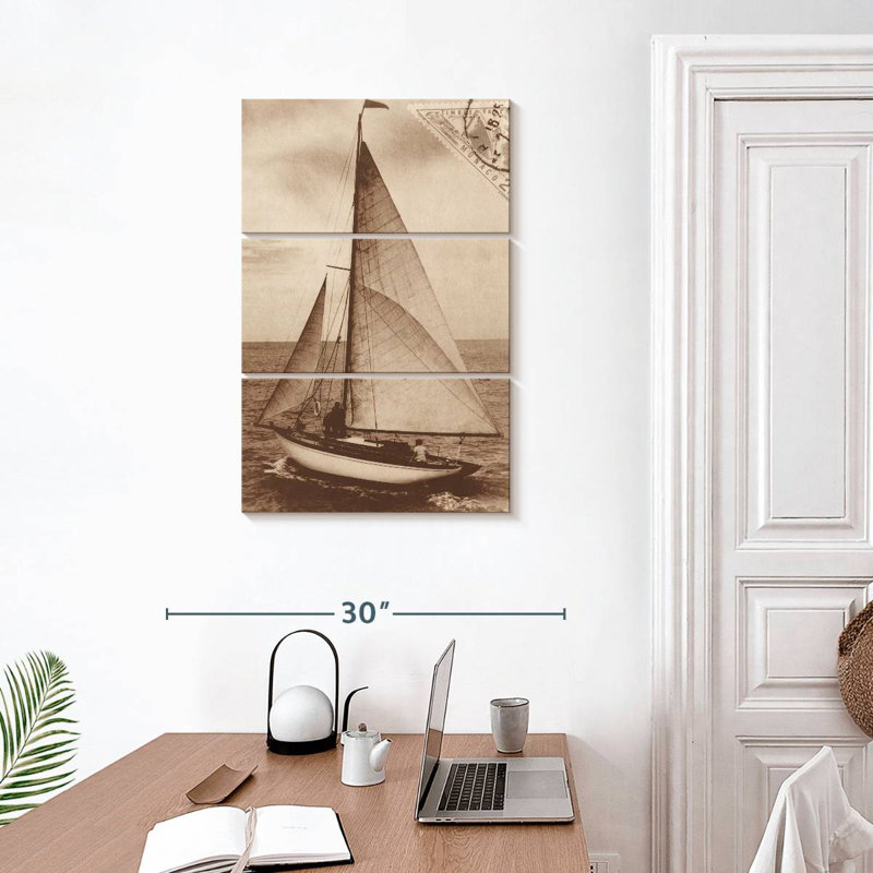 Aletra voile rétro II sépia, H 32 po x l 20 po