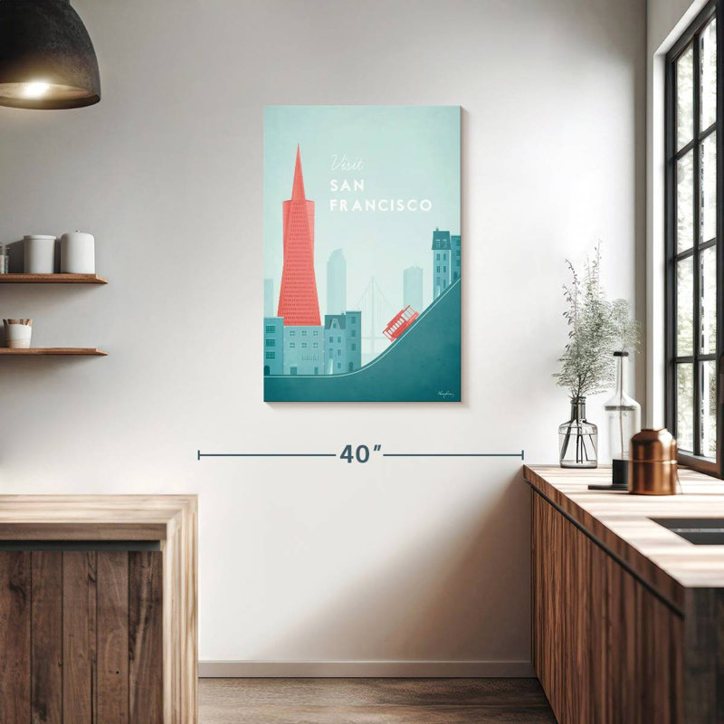 Affiche de voyage rétro Aime San Francisco, H 36 po x l 24 po
