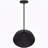14 Inch Diameter Integrated Led Black Pendant-1643508037