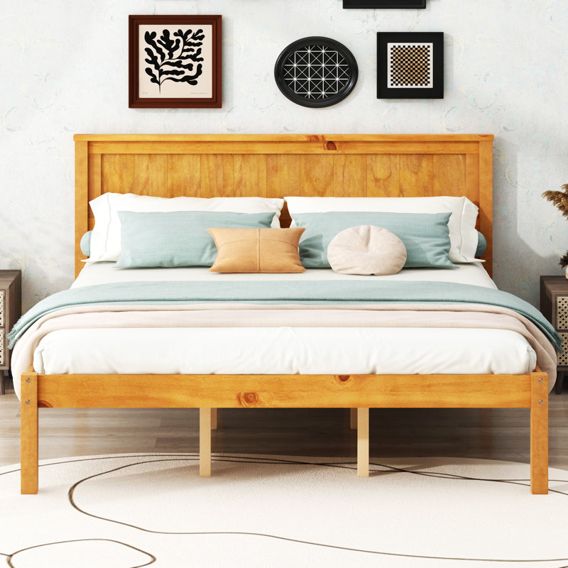Beckville Platform Bed, Queen, Natural
