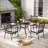 Salem 4 - Person Patio Dining Set with Round Table , Cushions Included