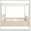 Wooden Canopy Bed With Storage Drawers-403243033-403243044