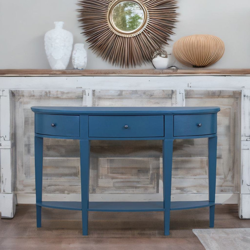 Trene 51'' Console Table, Navy Blue