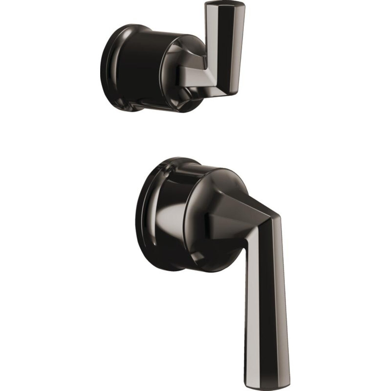 Beauclere™ Pressure Balance Valve With Integrated 6-Function Diverter Trim, Brilliance Black Onyx, Lever Handle
