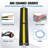 3.28 ft Cable Protector Ramp, 4 Pack of 1 Channel, 18000 lbs/axle Capacity Heavy-Duty Rubber Speed Bumps, Floor Cord Cable Protector Wire Cover, Private Garages, Gardens