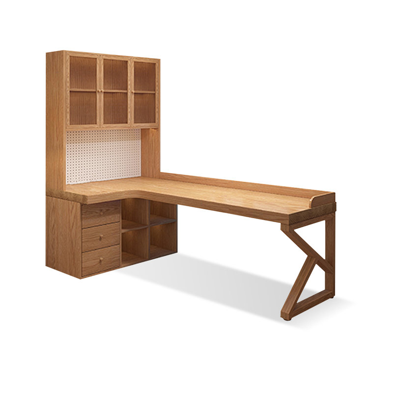 Bureau 3 tiroirs Burwood, H 29,53 po x l 62,99 po x P 47,24 po, Retour à gauche