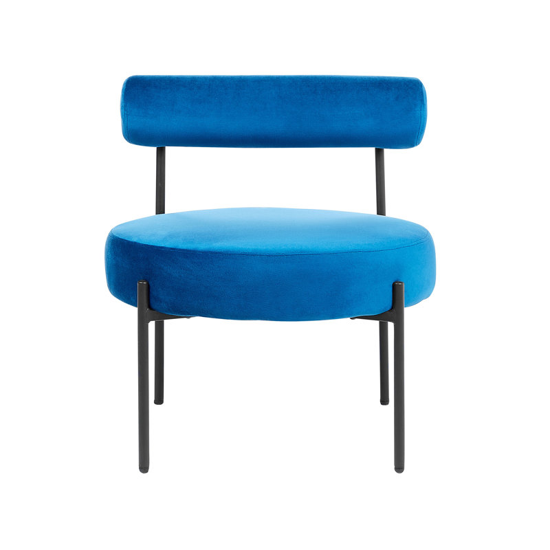 Mecosta Upholstered Side Chair, Navy Blue