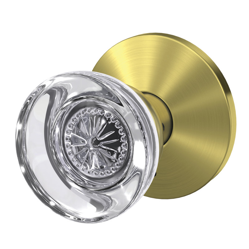 Hobson Door Knob, Satin Brass