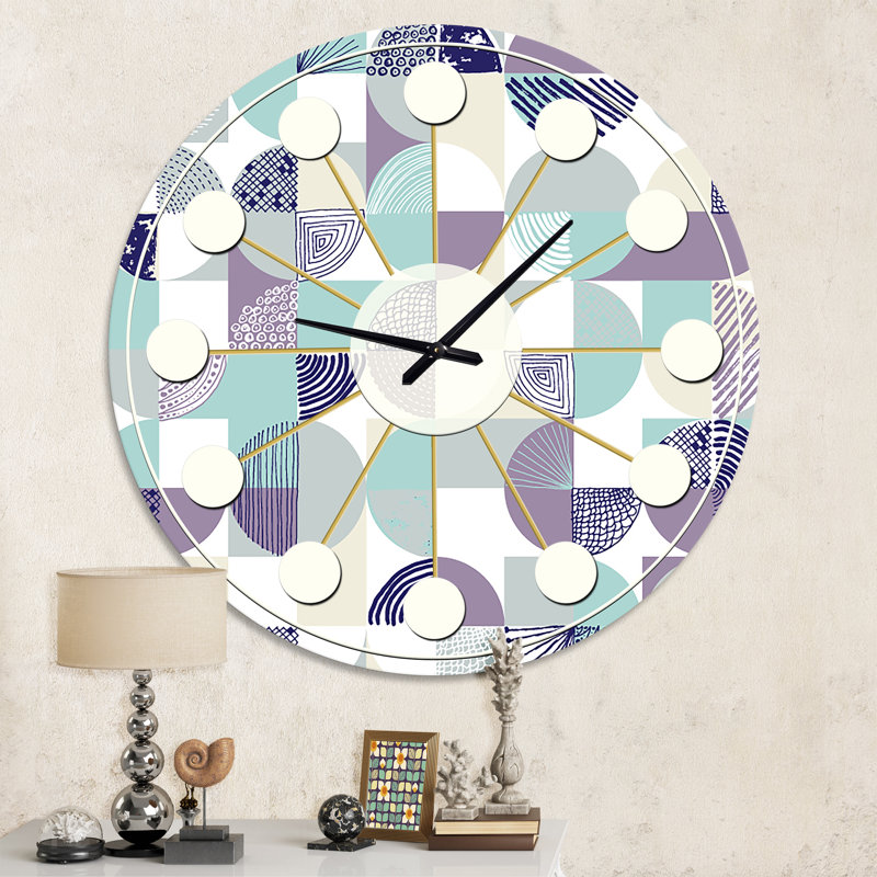 Horloge murale rétro Mid-Century, Moyenne