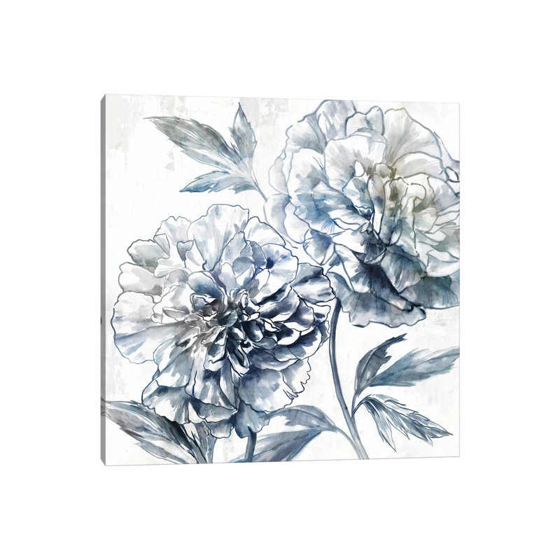 Japanese Peony I by Isabelle Z - Painting on Canvas, Wrapped Canvas, 66.04 cm H x 66.04 cm W x 3.175 cm D
