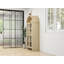 Versatile Arched Kitchen Pantry With Adjustable Shelves And Stylish Design