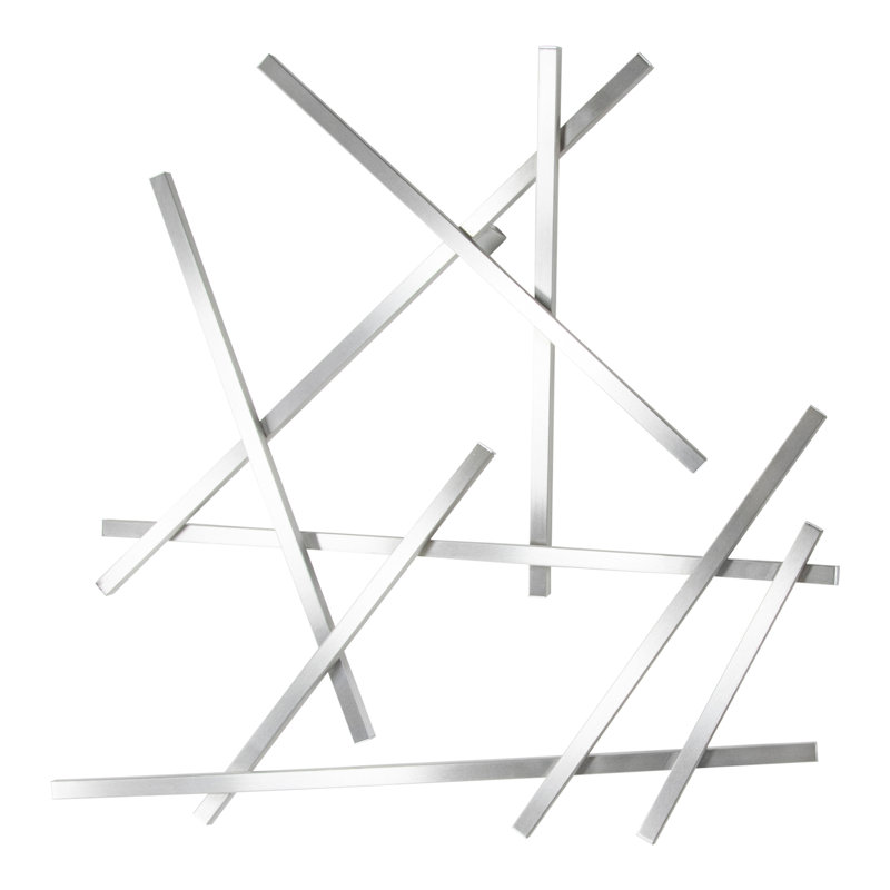 Metal Wall Wall Mounted Coat Rack, Steel