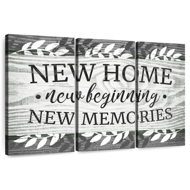 Plaque murale New Home I, H 20 po x l 33 po