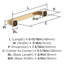 Poignée d'armoire bronze champagne 5-1 / 16 po (128 mm) Hybridize - paquet de 10-111778677-111778670