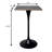 Travis 24" Square Bar Height Table With MDF Top And Stainless Steel Pedestal Base - Dining Table For Modern Home And Kitchen-235228636-235228638