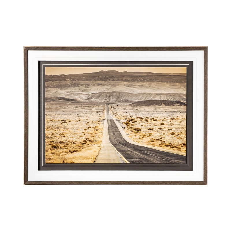 «Journey Onwards» par Frank Assaf, photographie d'art texturée encadrée à la main avec passe-partout