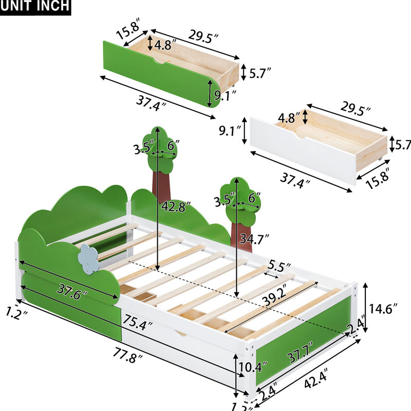 Lit plateforme 42,93 po Huya