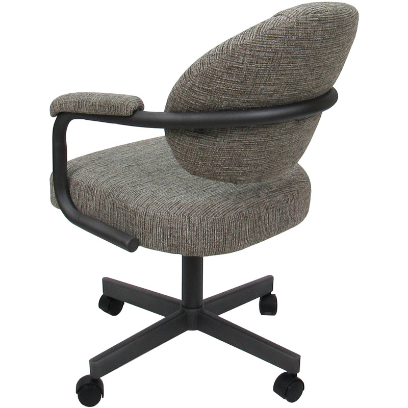 Chaise avec accoudoirs Magaw, Gris