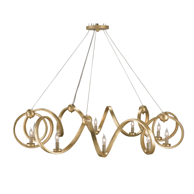 Ringmaster 10 - Light Wrought Iron Dimmable Wagon Wheel Chandelier