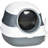 Cat Litter Box, Foldable And Convenient, Easy To Clean With , White Gray, Air Freshener For A Tidy Living Space Lid Prevents Odors, Portability, Clean, Cats