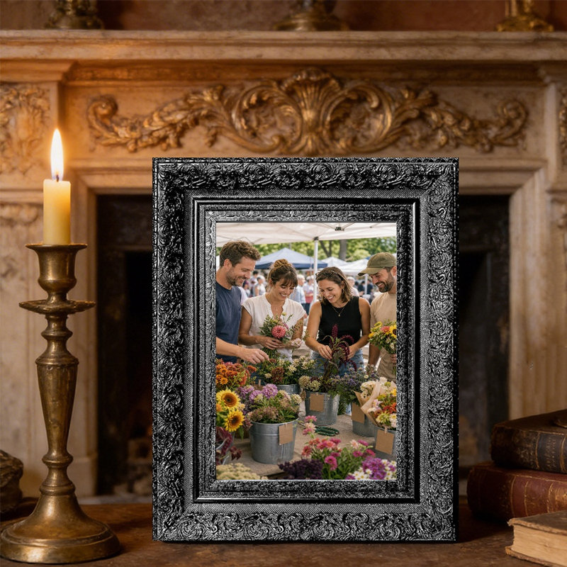 Cadre photo mural 11 pièces x 11 po 11 pièces, Black, 1, 11" W x 14" H