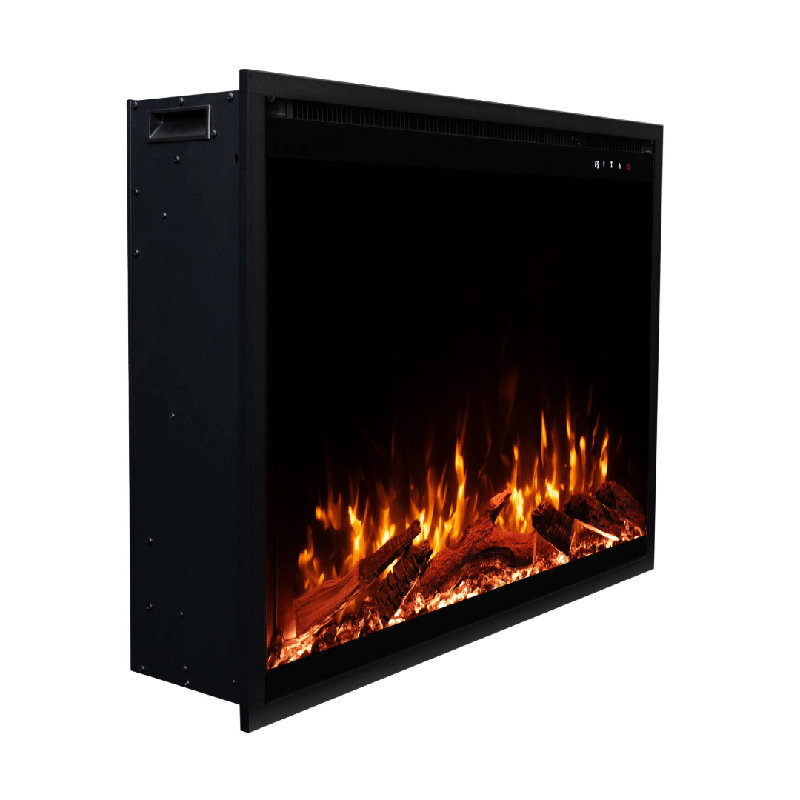 Fireplug Pro Smart Electric Fireplace Insert with Fire Crackle Sound, 29"H x 39"W x 7.88"D