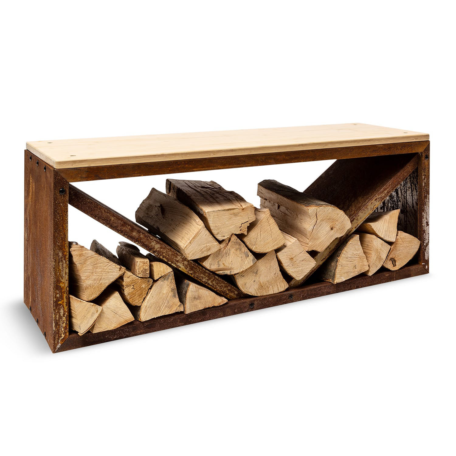 Logue Rack Blumfeldt 104cm W Steel Log Rack | Wayfair.co.uk
