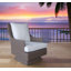Chaise de patio avec coussin Adlare