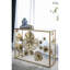 Console de vestibule dorée à miroir 39,5 "x 12" 30,5 ", or moderne, 39,5" x 12 "x 30,5", avec plateau de table