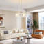  Lustre tambour en verre 4 lumières-611746811