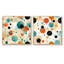 Cleti - Ensemble de 2 collages carrés à formes abstraites-101861786-101861787
