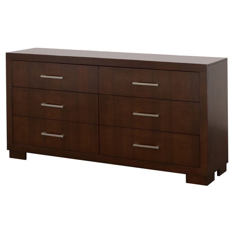 Commode 6 tiroirs Polk Cappuccino