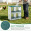 4 boîtes de nids de poules Holel, boîtes de nidification en métal pour poules pondeuses-123609732