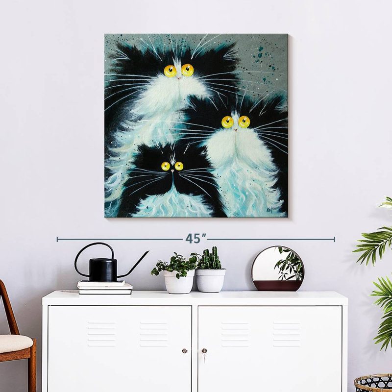Brampt Meet The Purrents, 30" H x 30" W