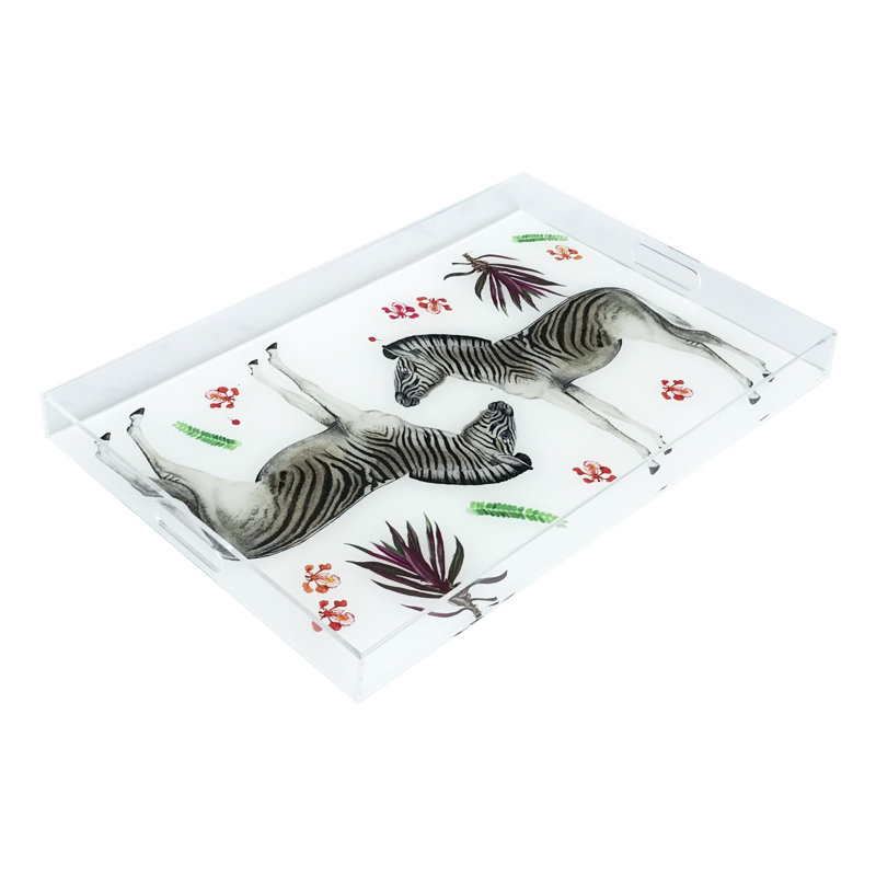 Zebra Seeing Double Serving Tray