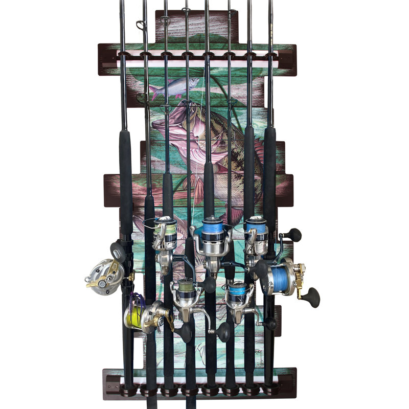 Guy Harvey Bass 8 Rod Wall Rack