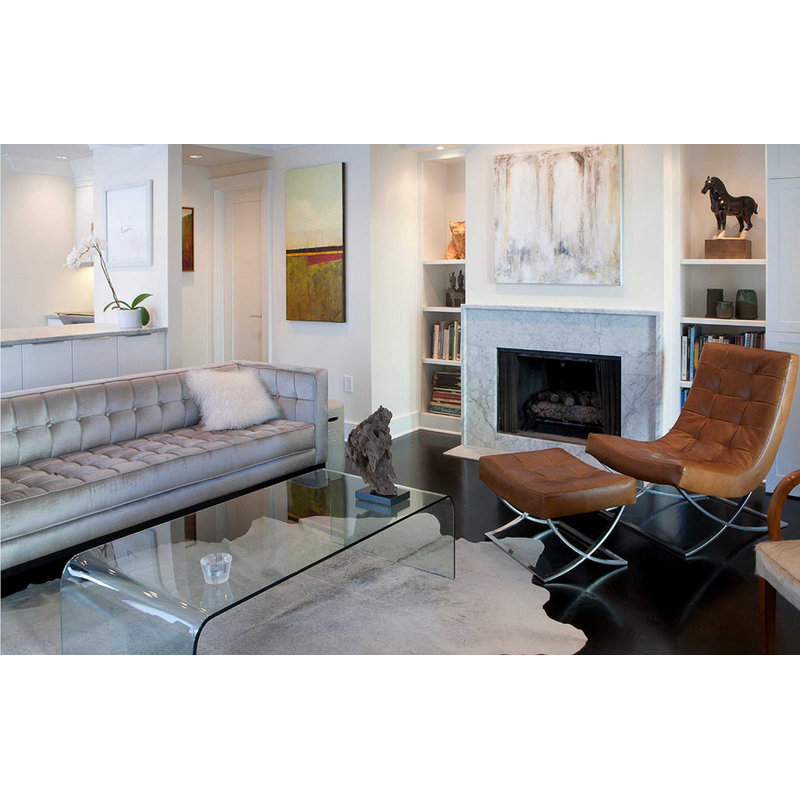 Tapis gris / beige Barlett, Nouveauté 5 pi x 7 pi