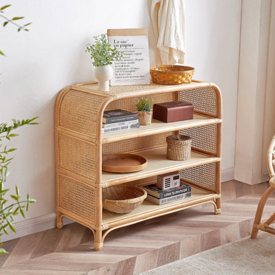Vitrine moderne et simple en rotin