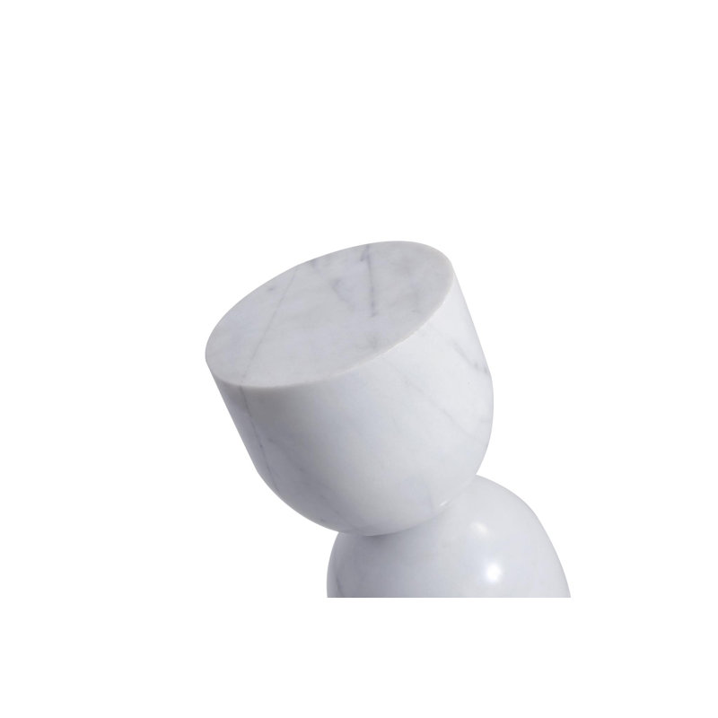 Table de bout haute Apothecary, Blanc / Blanc