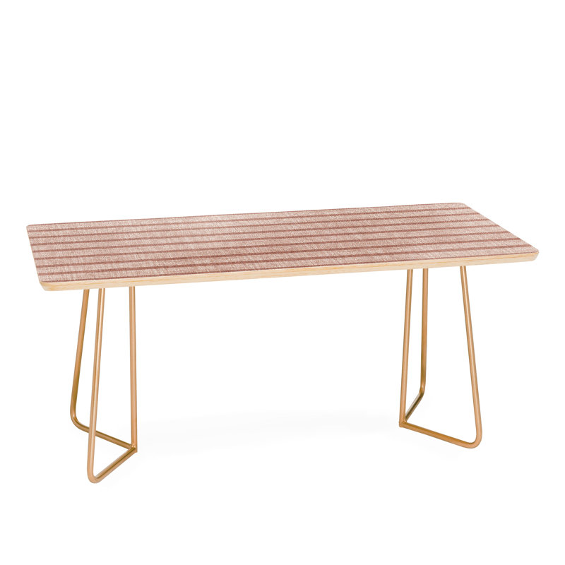 Table basse à rayures zhi, Or