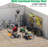 Outdoor Storage Shed, Large Metal Aluminum Waterproof Tool Sheds With Lockable Door-113909486-113909487