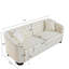 Canapé Chesterfield de 77 pouces avec dossier capitonné, garniture cloutée et coussins amovibles-929117153