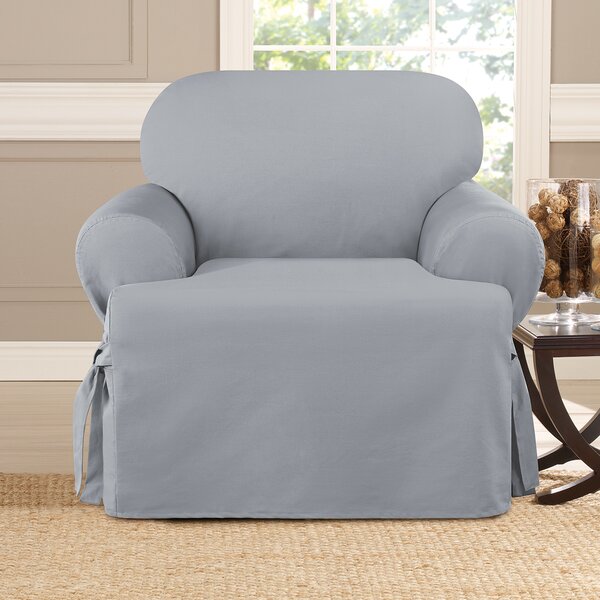 Sure Fit Cotton T-Cushion Slipcover & Reviews | Wayfair