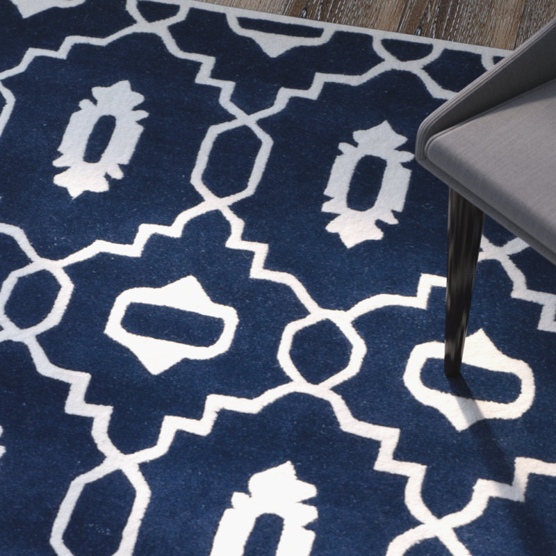 Tapis en laine touffeté à la main Carolene, Rectangle 4 pi x 6 pi