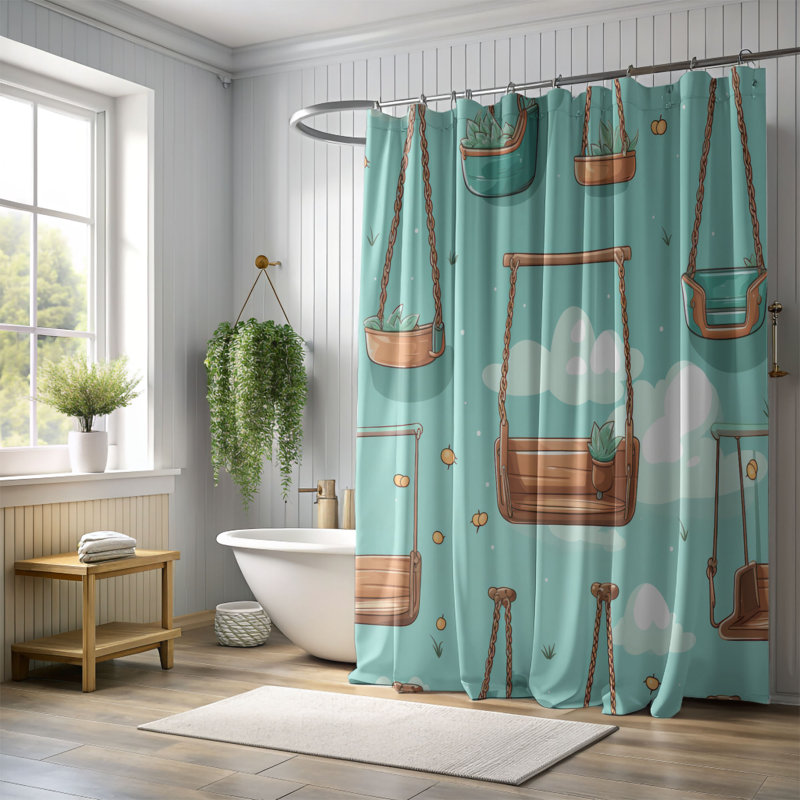 Espace de jeu - Rideau de douche Premium, H 74 po x l 71 po