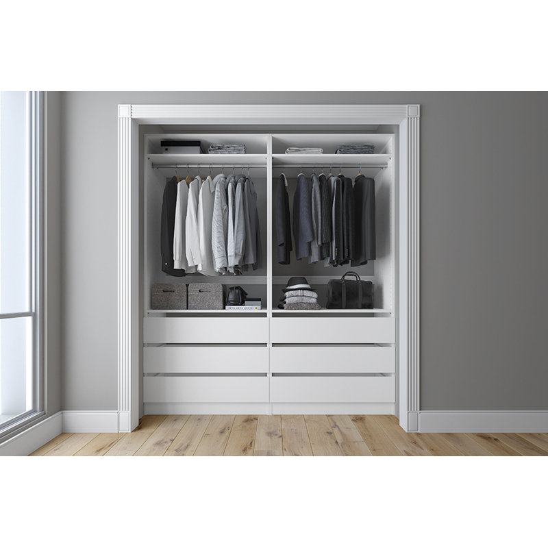 Ensembles de rangement pour garde-robe l 72 po South Dakota, Santorini